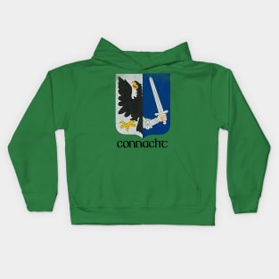 Connacht  / Irish Vintage Style Crest Coat Of Arms Design Kids Hoodie